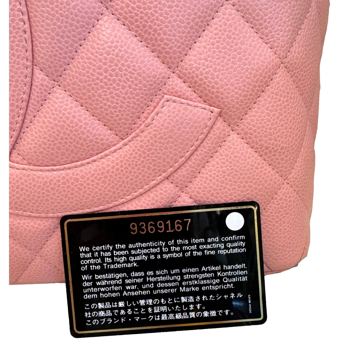 Chanel Caviar Quilted Leather Medallion Tote Pink