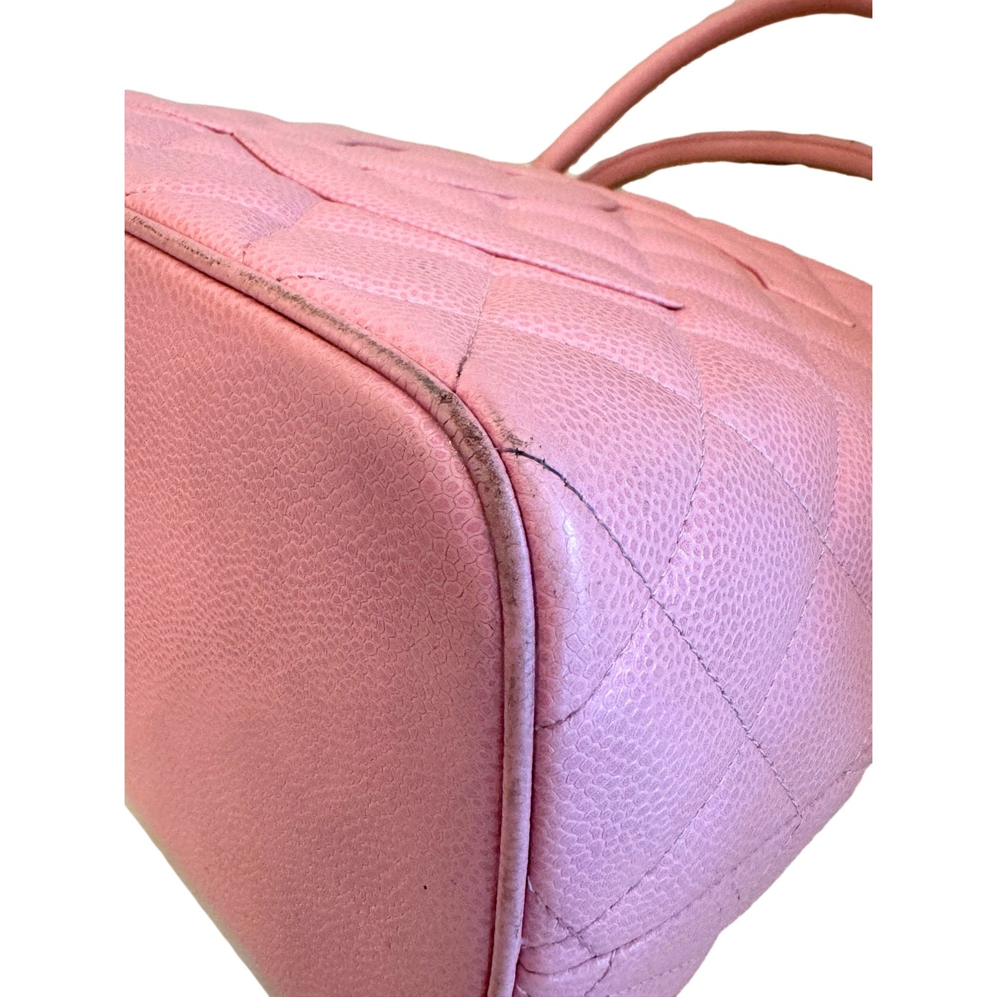 Chanel Caviar Quilted Leather Medallion Tote Pink