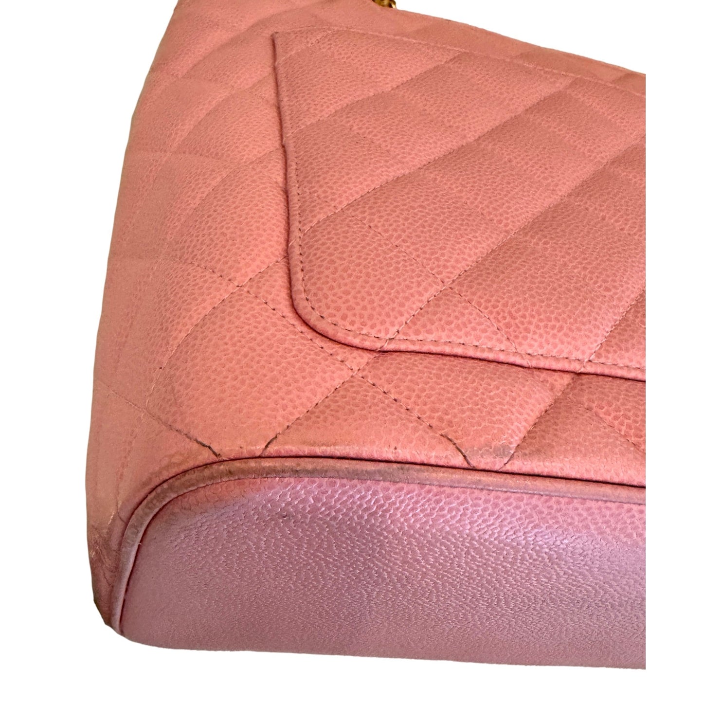 Chanel Caviar Quilted Leather Medallion Tote Pink