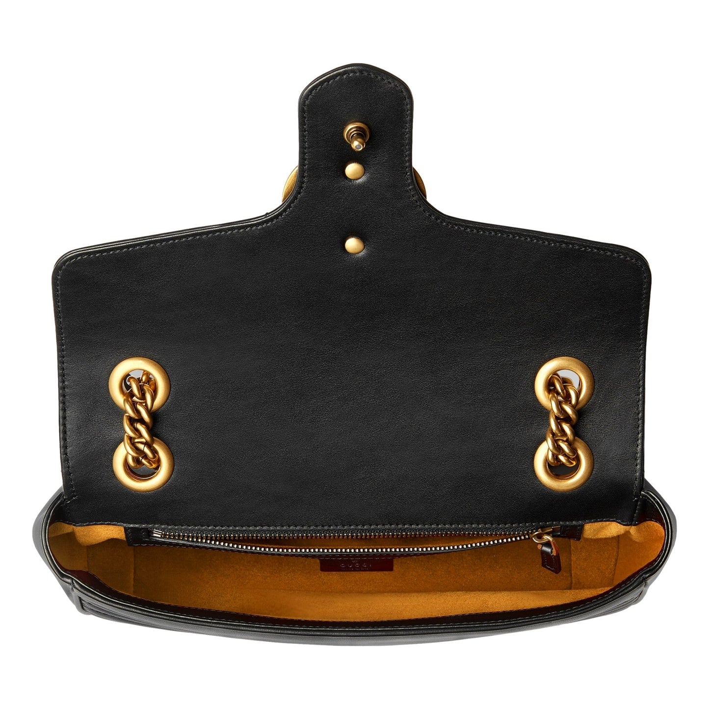 Gucci GG Marmont Black Leather Small Shoulder Bag