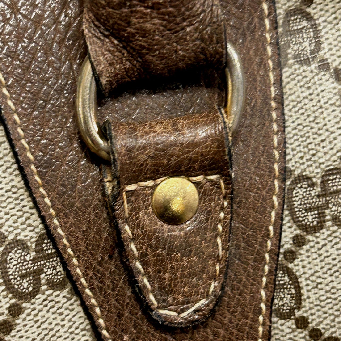 Gucci GG Monogram Web Stripe Canvas Large Duffle Bag