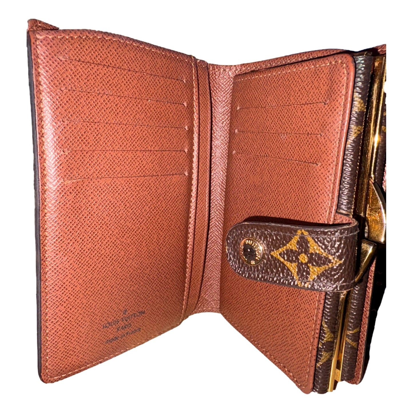 Louis Vuitton Vintage 1998 Classic Monogram French Purse Kisslock Wallet