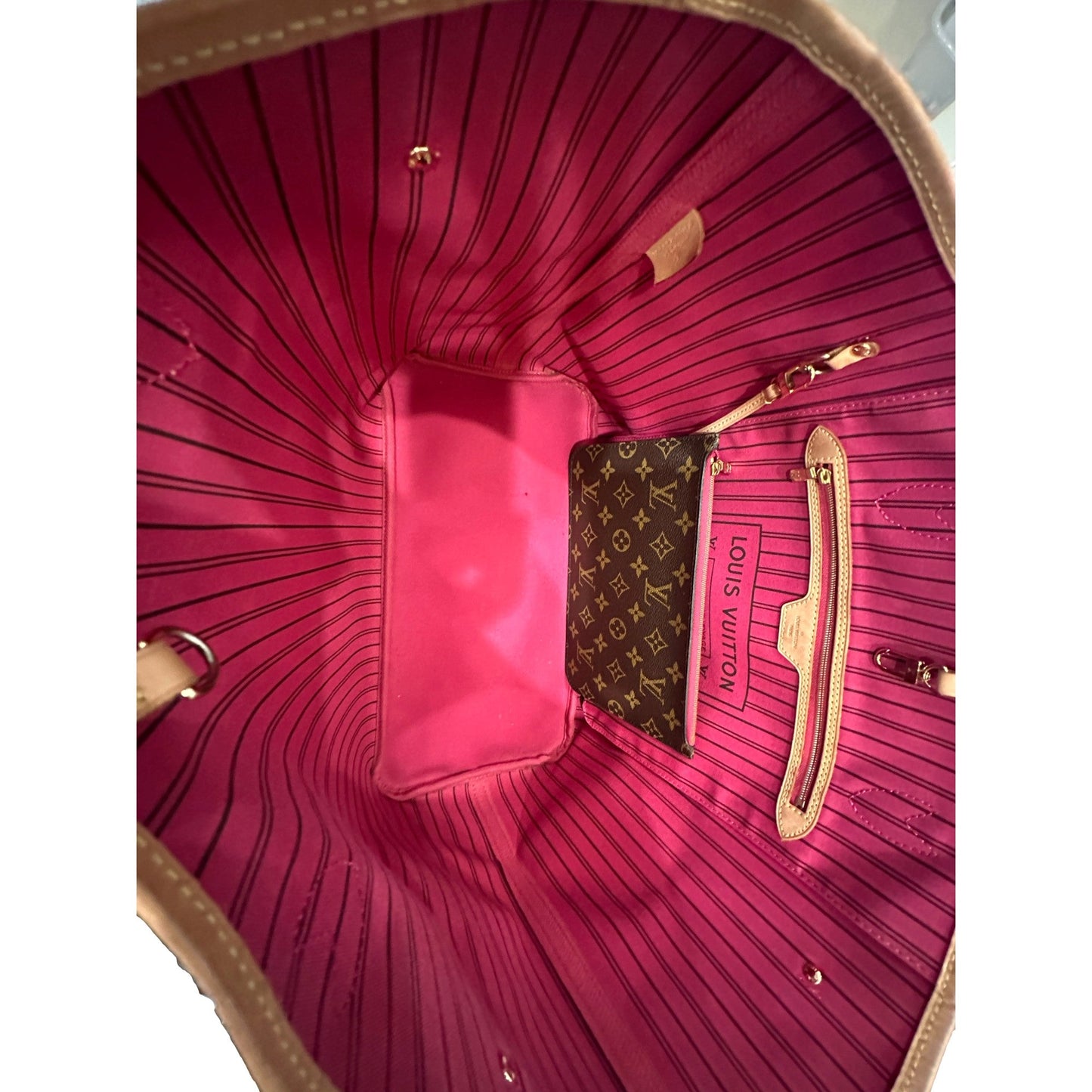 Louis Vuitton Neverfull Brown Tote Monogram Canvas GM