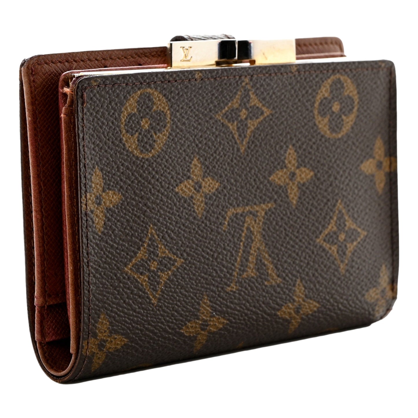 Louis Vuitton Vintage 1998 Classic Monogram French Purse Kisslock Wallet