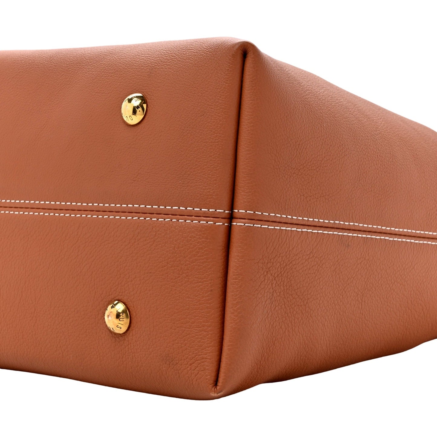 Louis Vuitton Cognac Calfskin Leather Low Key Hobo Bag with Detachable Pouch MM