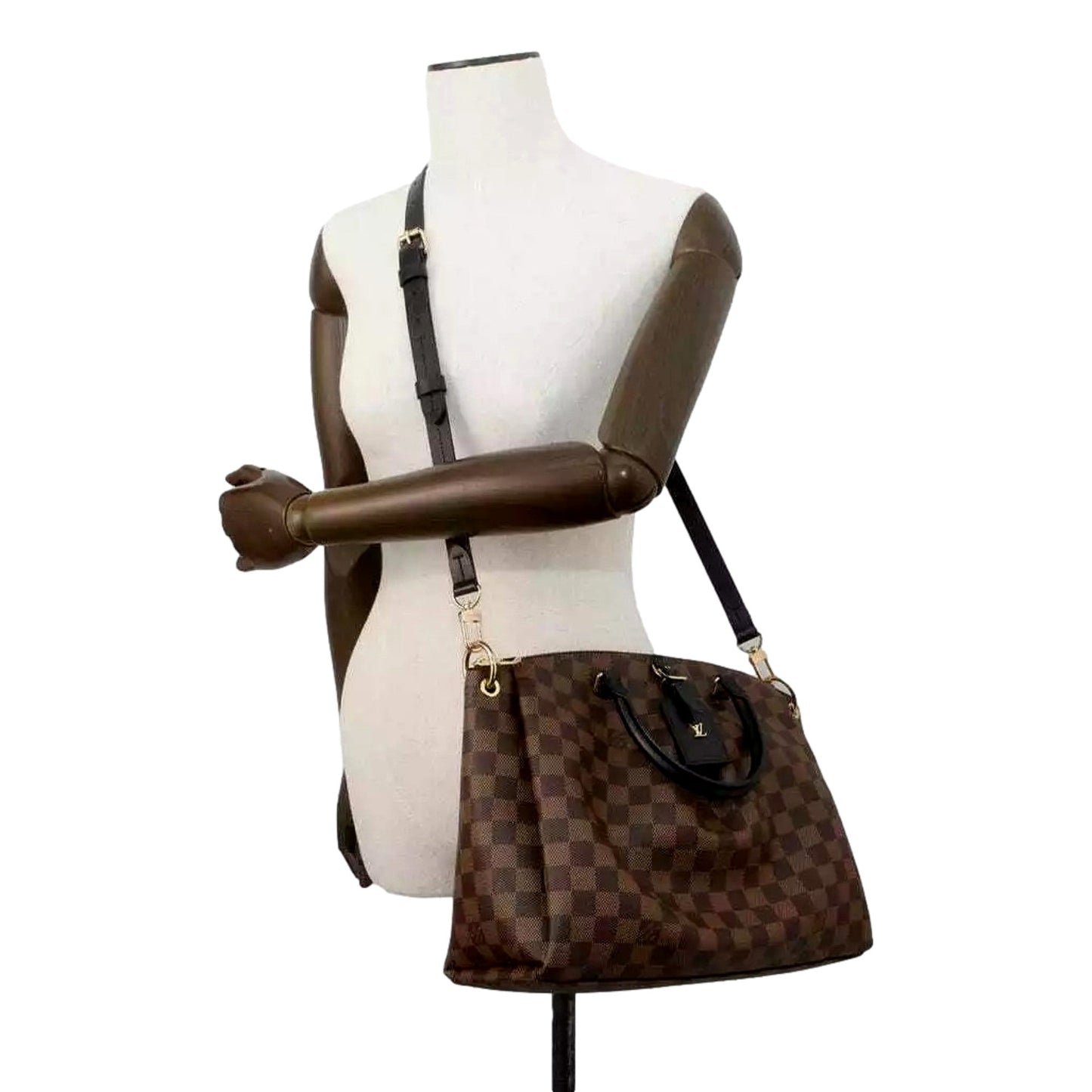 Louis Vuitton Odeon MM Tote Bag Damier Ebene 2Way Shoulder Black