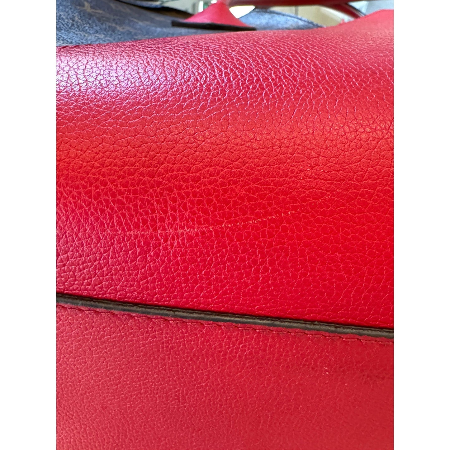 Louis Vuitton Monogram Kimono Tote Cherry Red Calfskin Leather