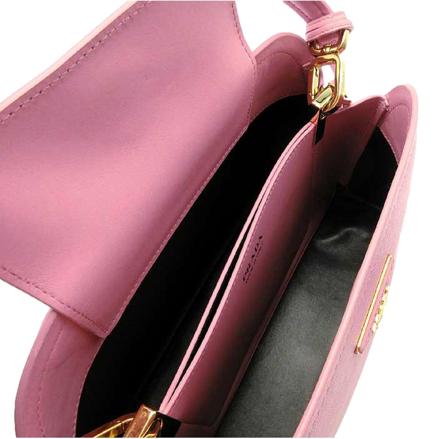 Prada Medium Saffiano Leather Prada Matinee Handbag Petalo Pink