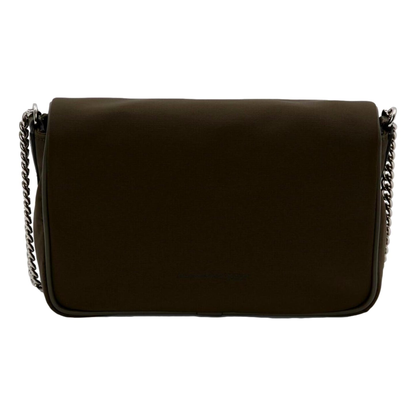 Alexander McQueen Army Green Nylon Graffiti Skull Shoulder Bag