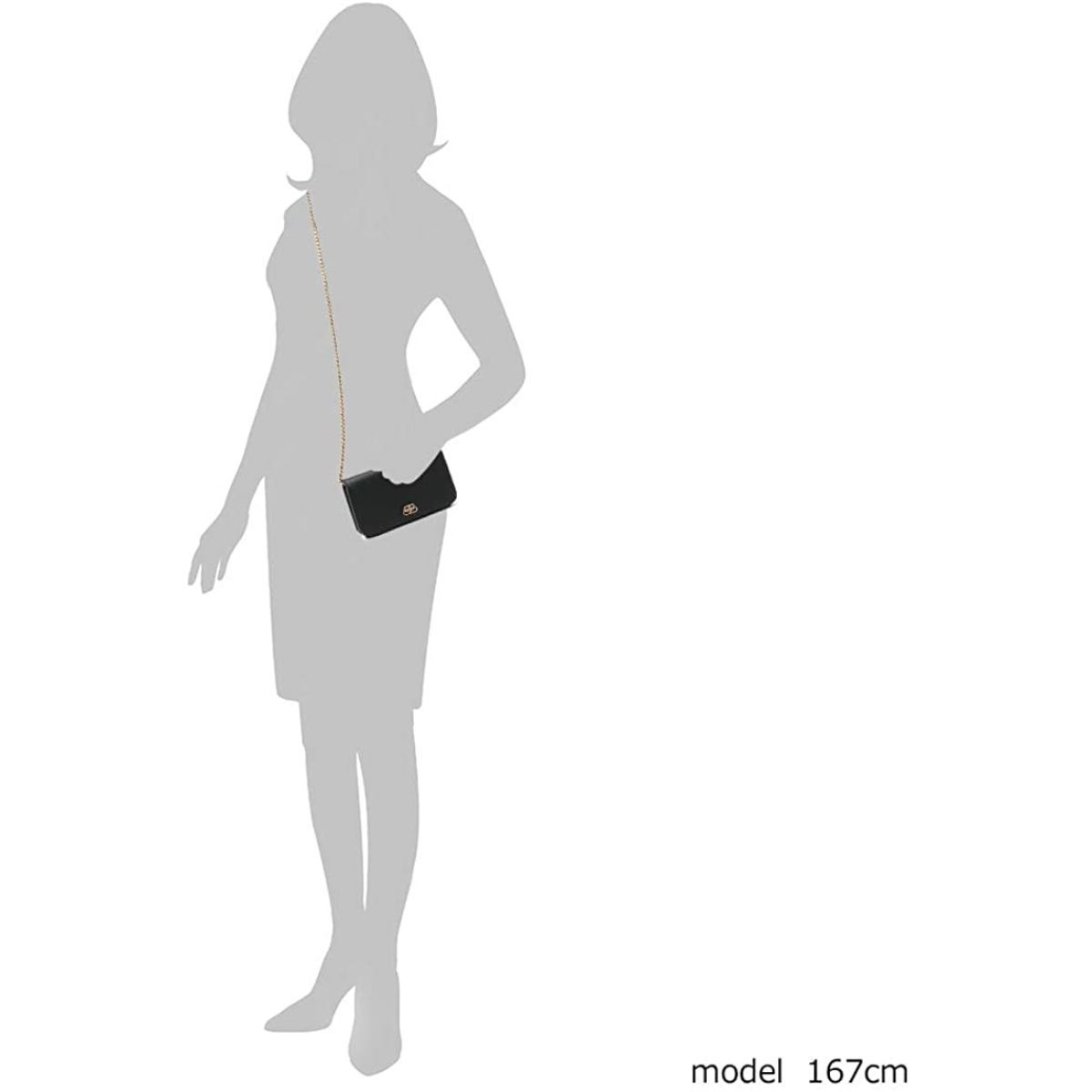 Balenciaga BB Grained Calfskin Black Wallet On Chain Cross Body