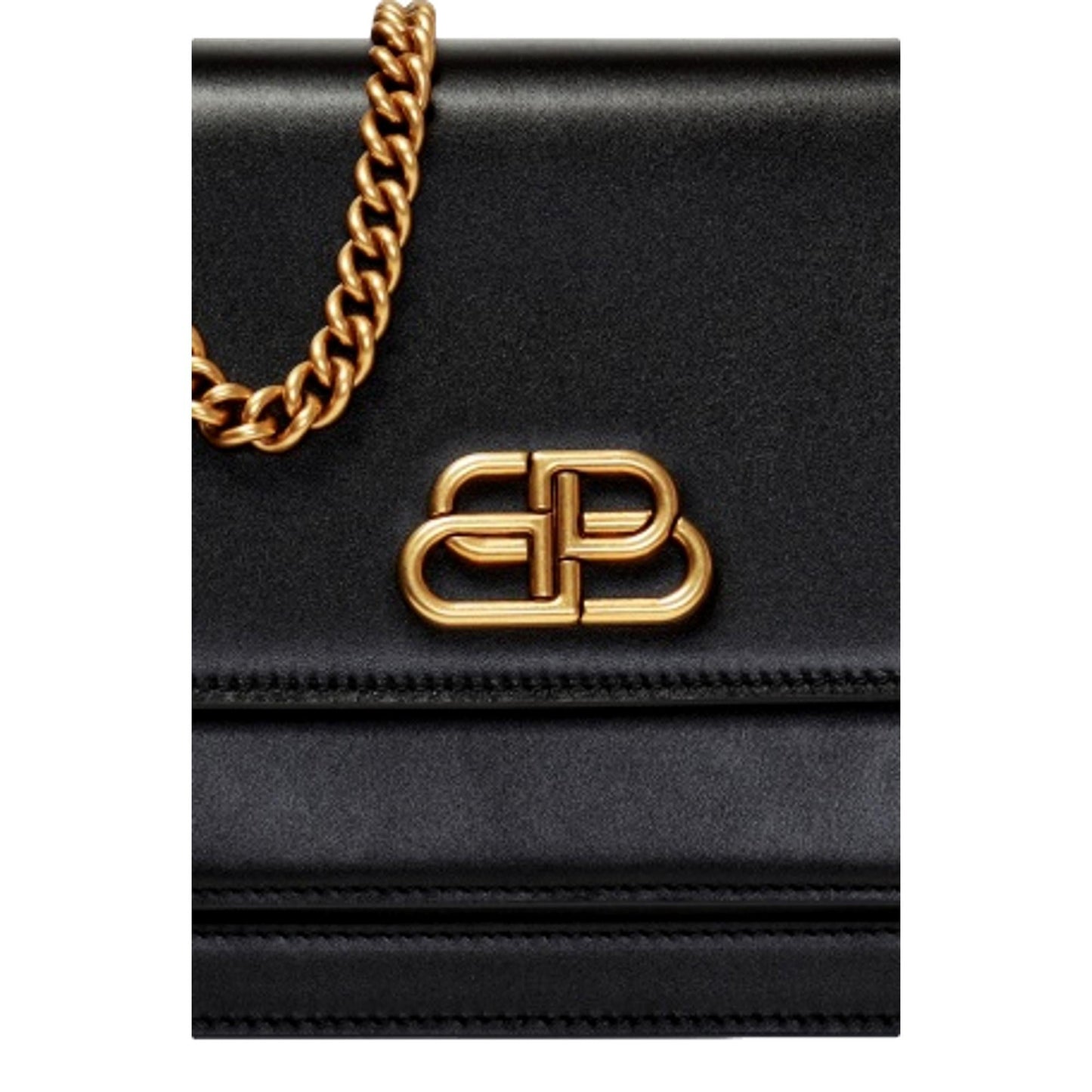 Balenciaga S Sharp Smooth Calfskin Leather Box Shoulder Bag 580641