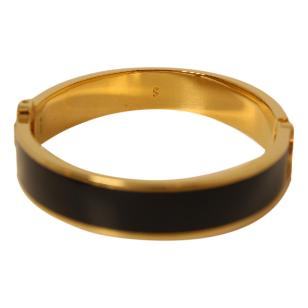 Fendi F is Fendi Brown Black Medium Cuff Bracelet