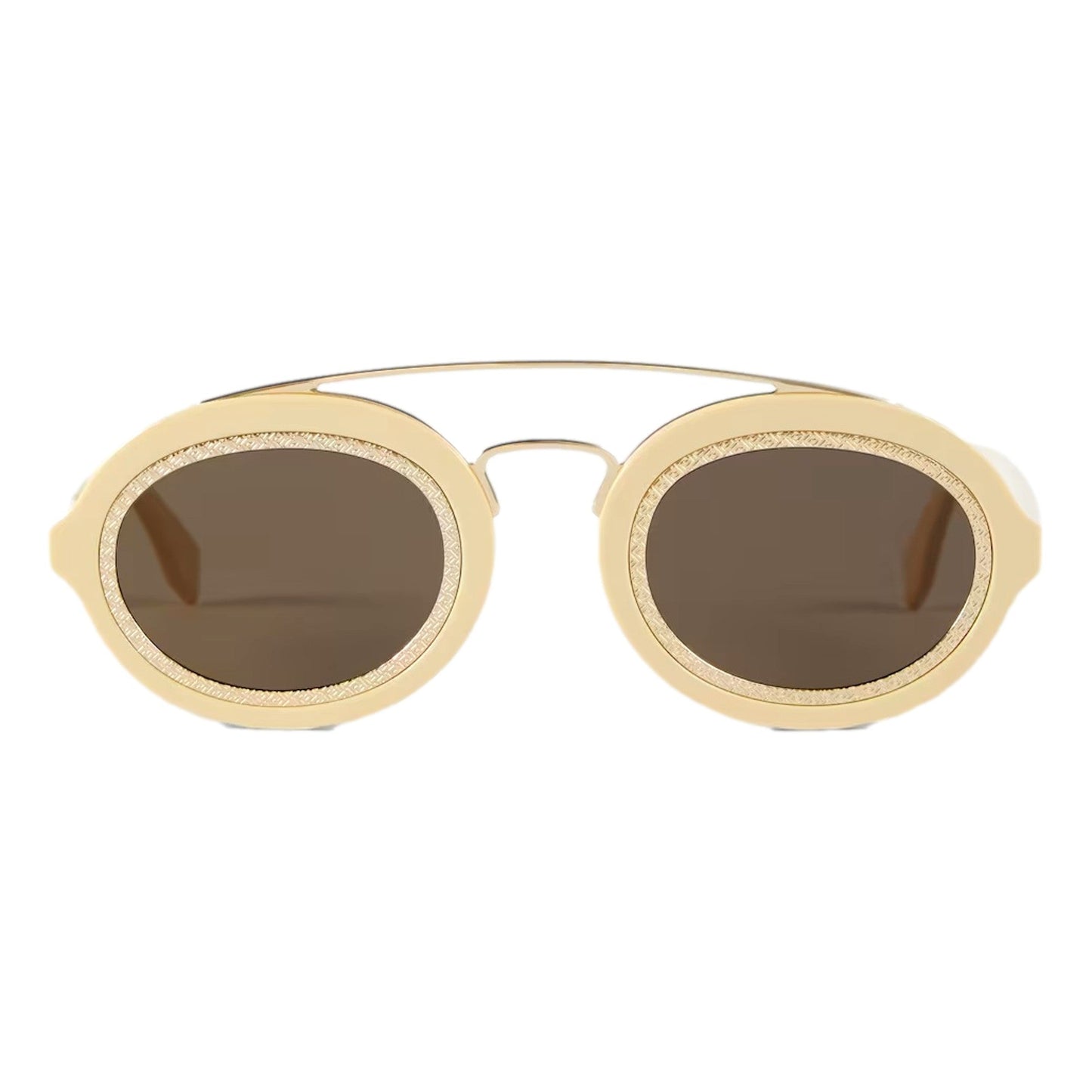 Fendi FF Men's Sunglasses Cream FOL548