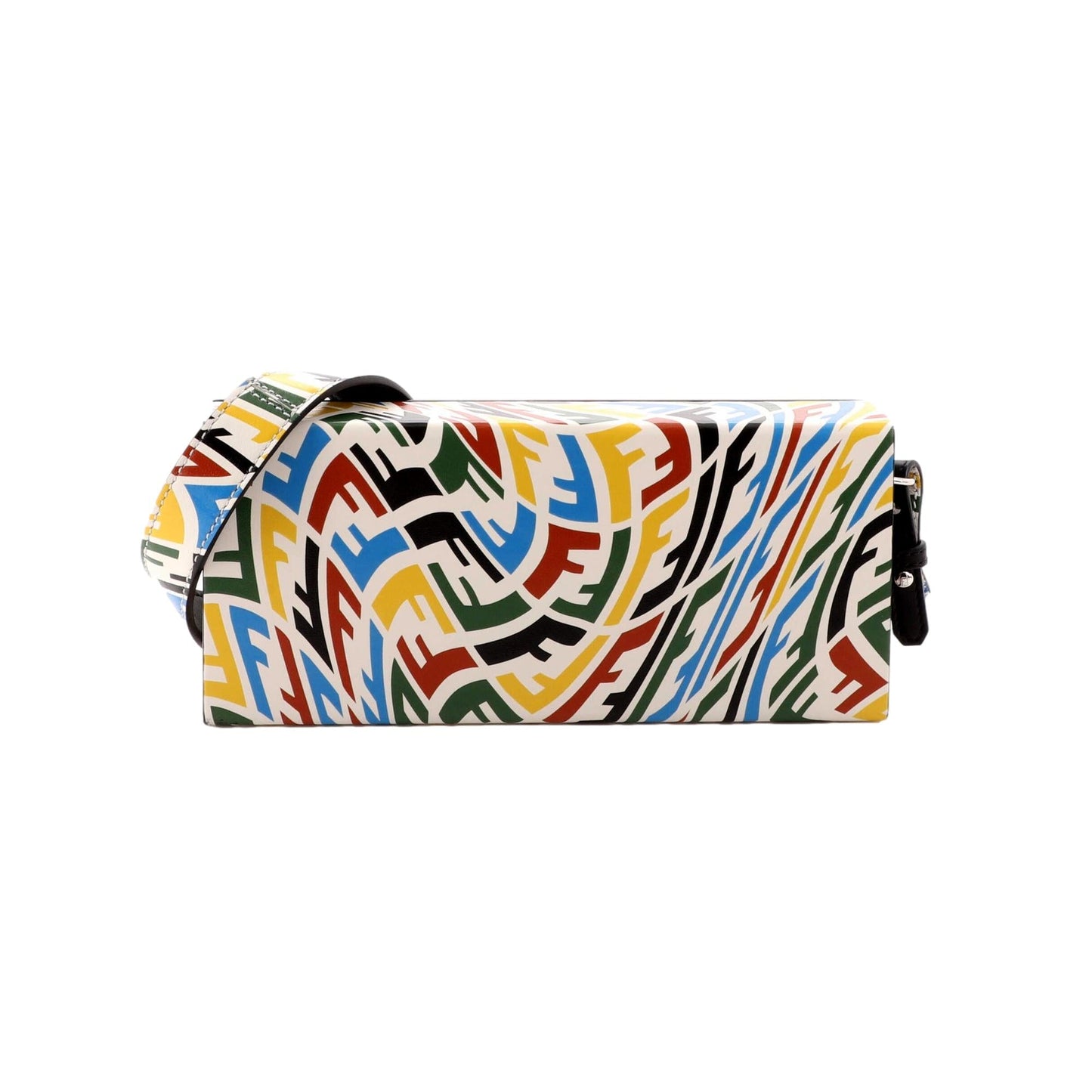 Fendi Vertigo Horizontal Box Multicolor Leather Shoulder Bag