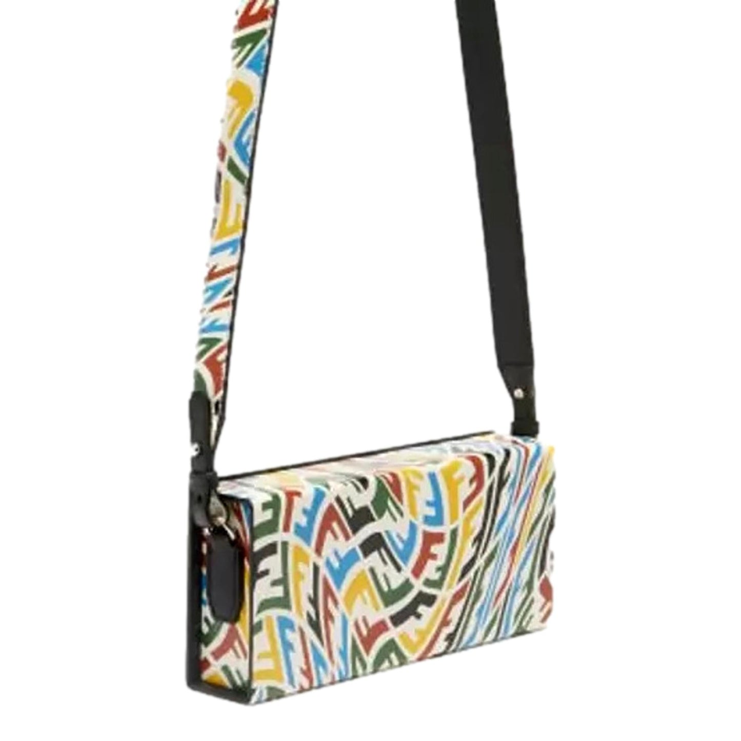 Fendi Vertigo Horizontal Box Multicolor Leather Shoulder Bag
