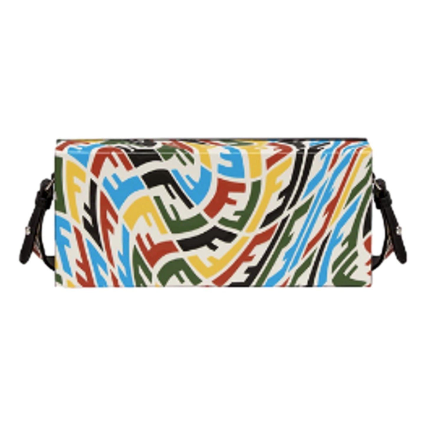 Fendi Vertigo Horizontal Box Multicolor Leather Shoulder Bag