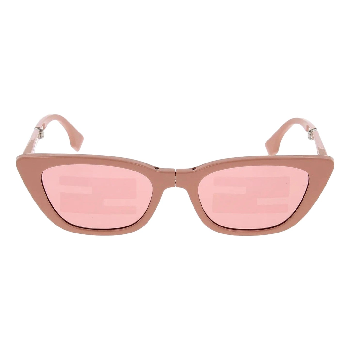 Fendi Injected Touch of FF Pink and Silver Sunglasses