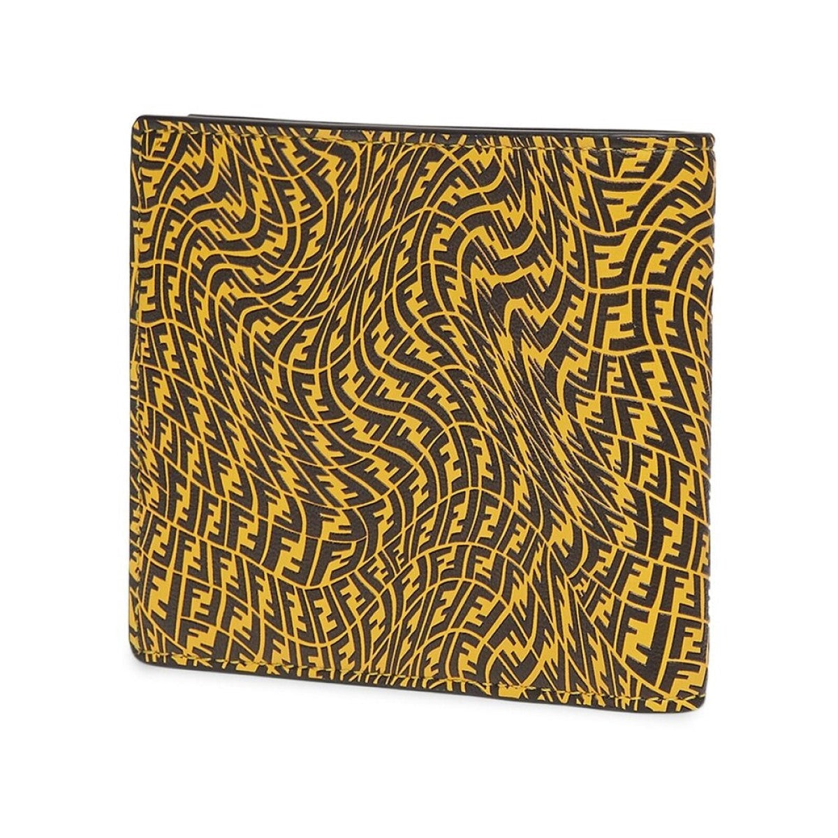 Fendi x Sarah Coleman FF Vertigo Yellow Black Bifold Wallet 7M0169