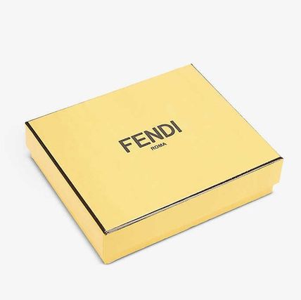 Fendi x Sarah Coleman FF Vertigo Yellow Black ID Bifold Wallet 7M0303