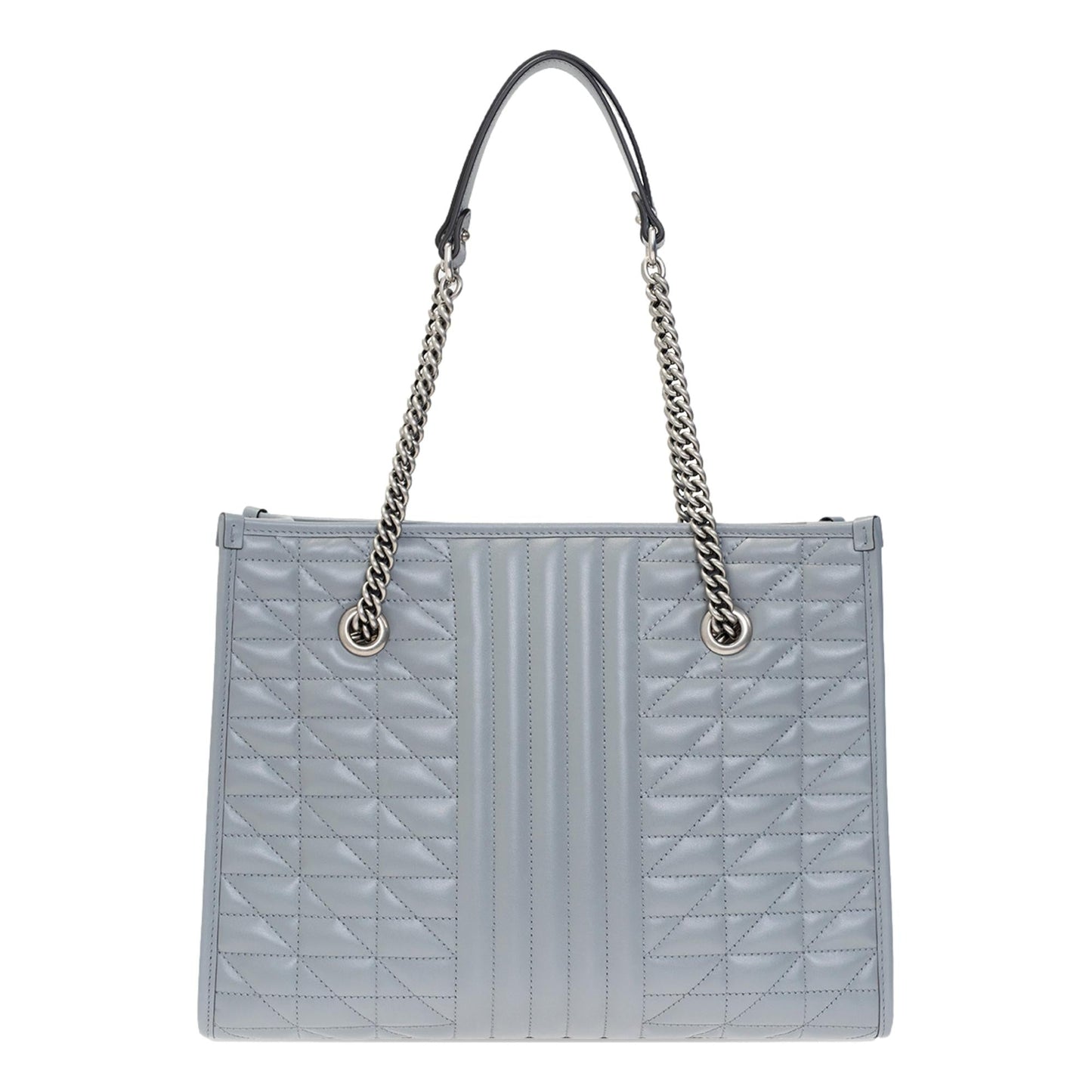 Gucci GG Marmont Medium Matelassé Tote In Dark Grey 675796