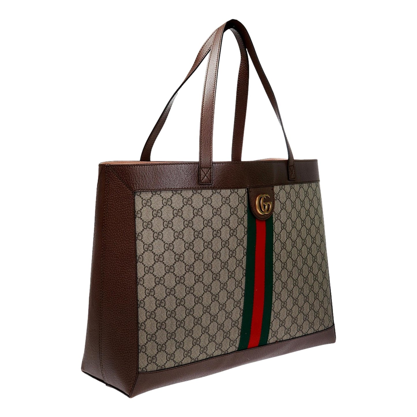Gucci Three Little Pigs Ophidia GG Supreme Beige Canvas Large Tote