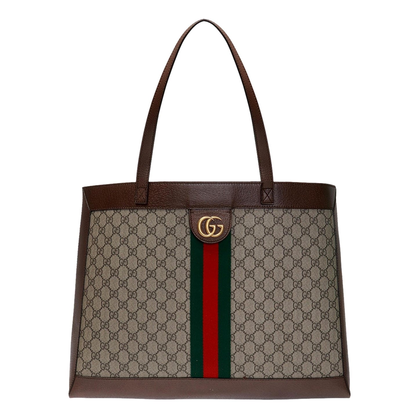 Gucci Three Little Pigs Ophidia GG Supreme Beige Canvas Large Tote