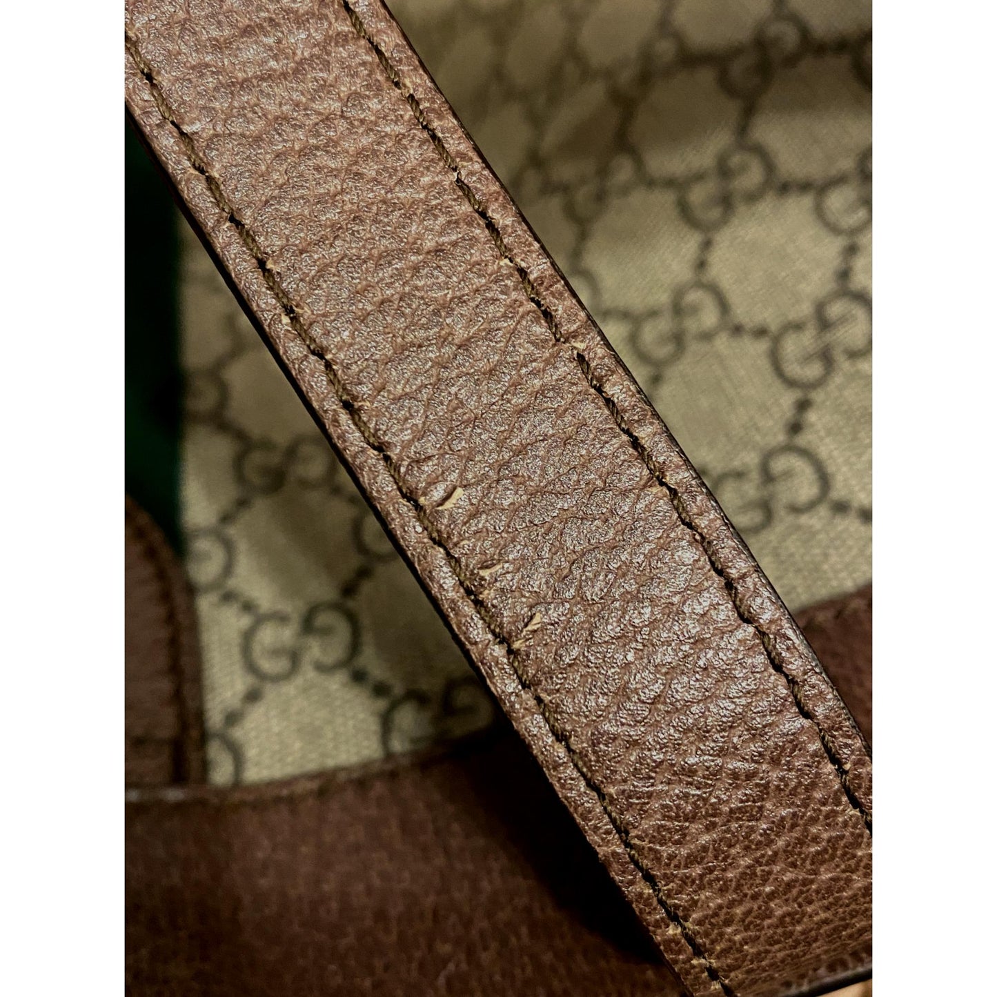 Gucci Three Little Pigs Ophidia GG Supreme Beige Canvas Large Tote