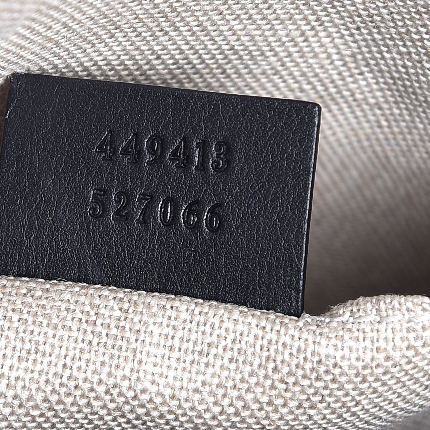 Gucci Bree Black Leather Microguccisima GG Cross Body Bag