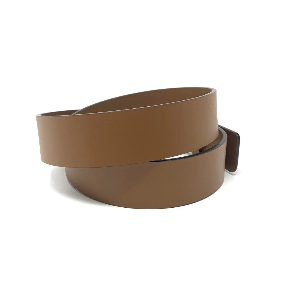 Gucci Mens Cuir Brown Leather Interlocking GG Buckle 85/34 Belt 546389