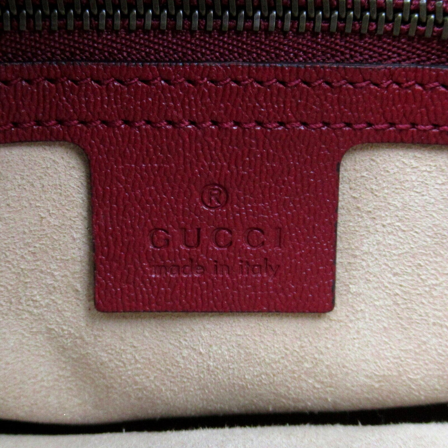 Gucci GG Red Calf Leather Shoulder Bag 648934