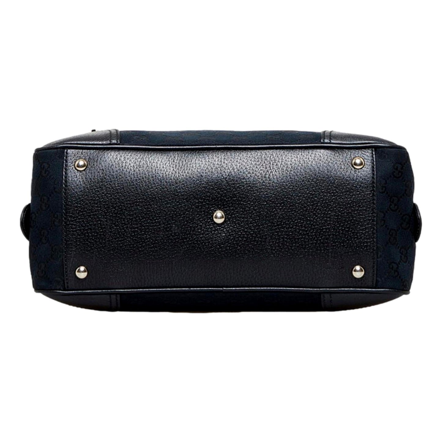 Gucci GG Supreme Canvas Princy Bow Black Leather Trim Boston Bag