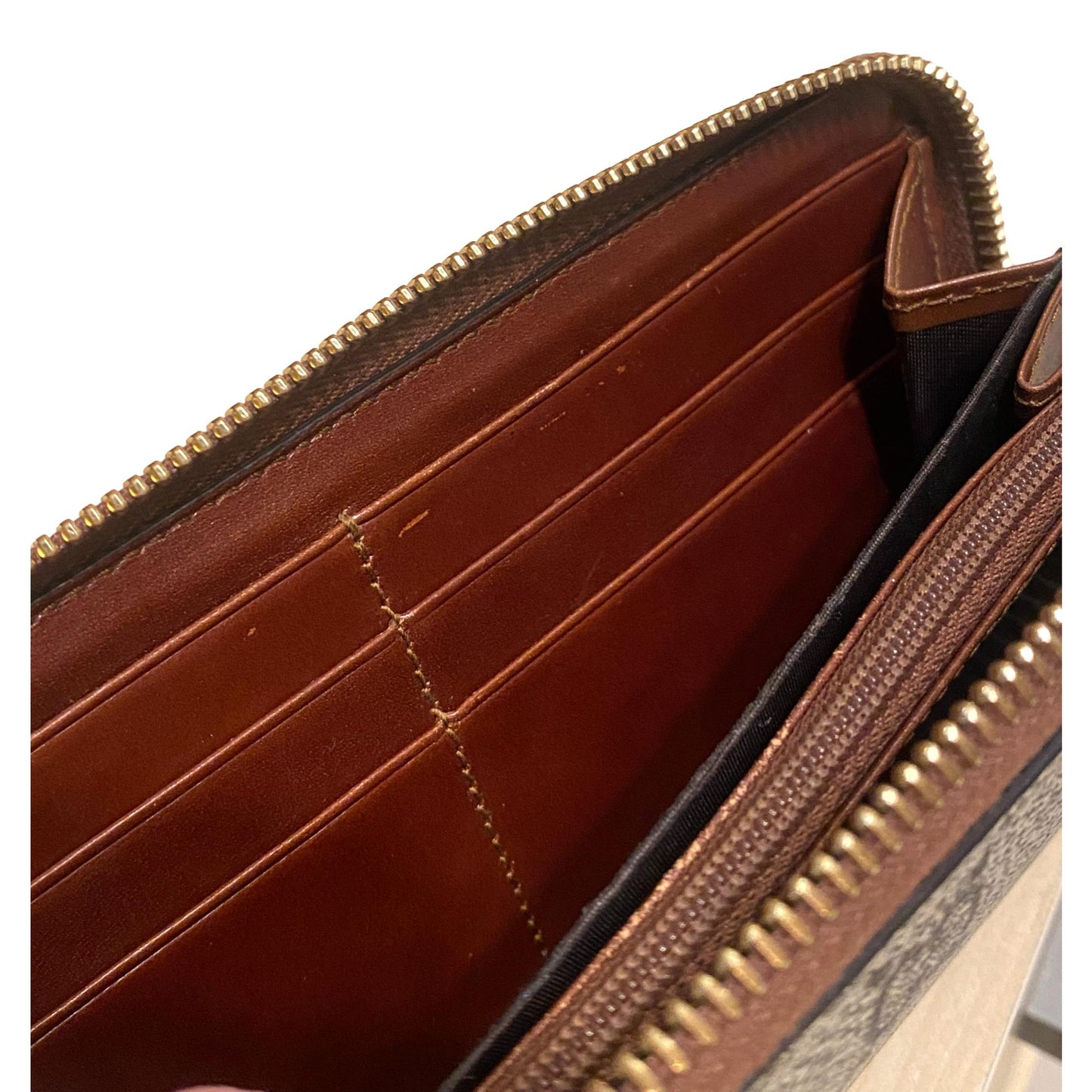 Gucci Guccissima Coated Canvas Large Continental Zip Around Wallet