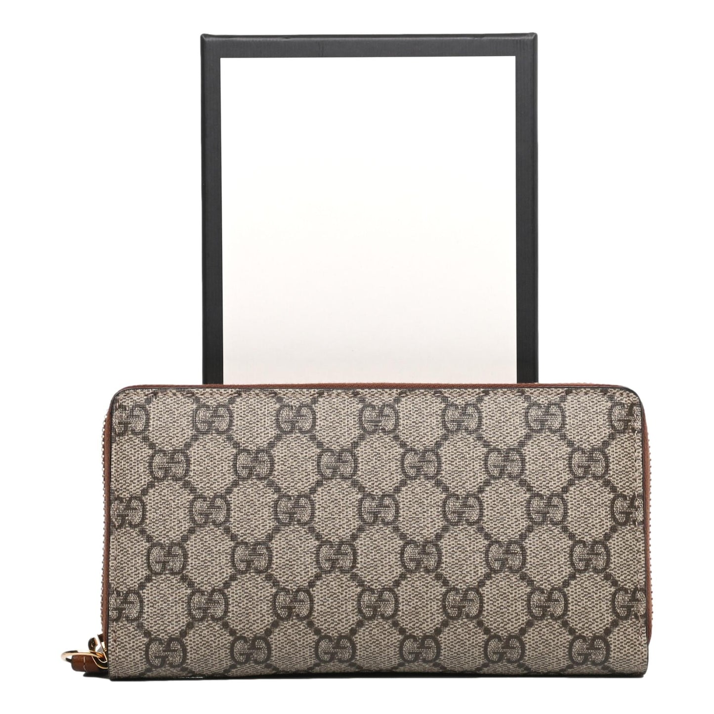 Gucci Guccissima Coated Canvas Large Continental Zip Around Wallet
