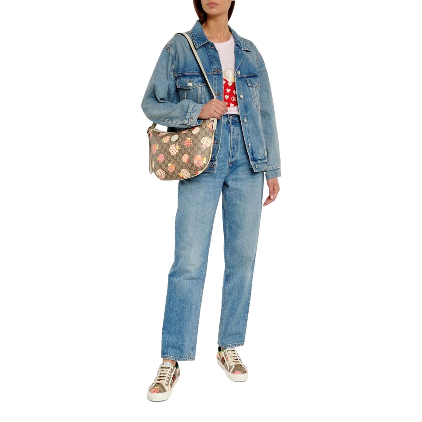 Gucci Les Pommes GG Supreme Shoulder Bag