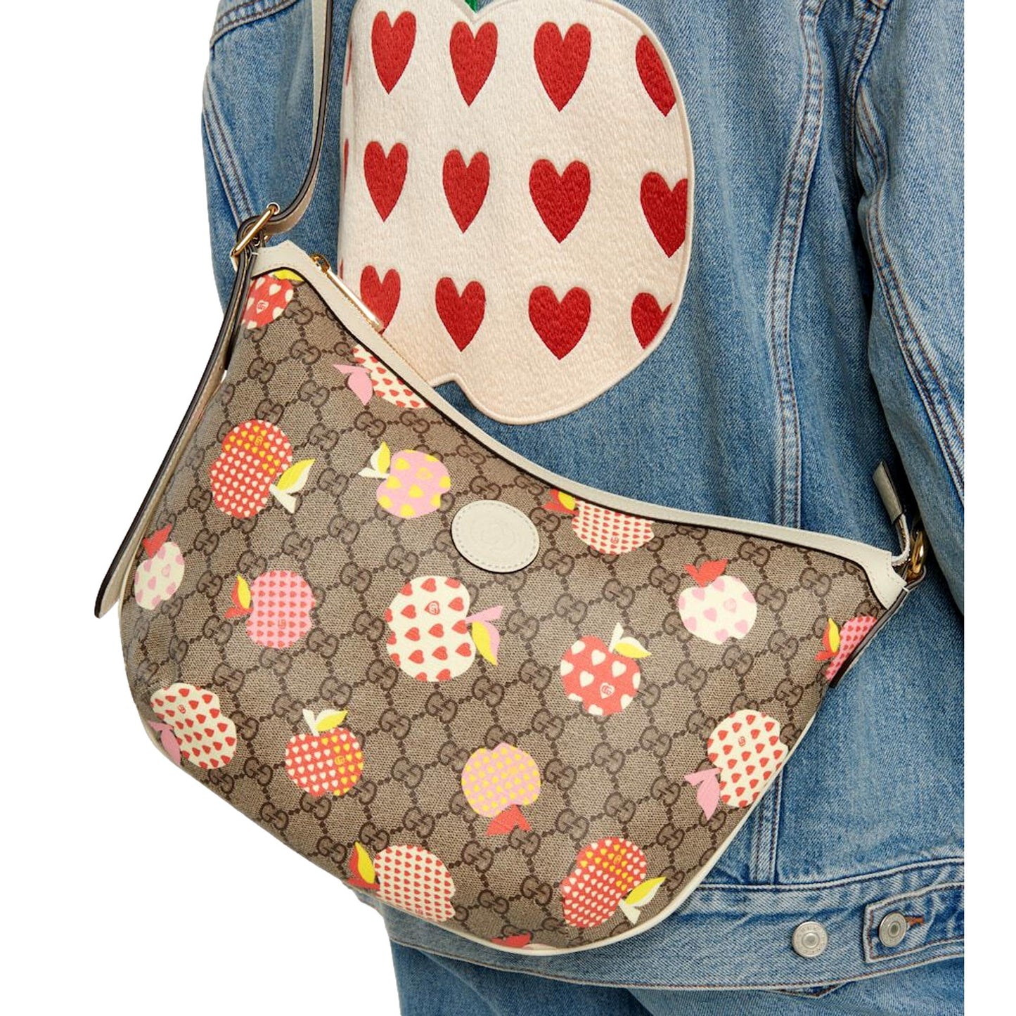 Gucci Les Pommes GG Supreme Shoulder Bag