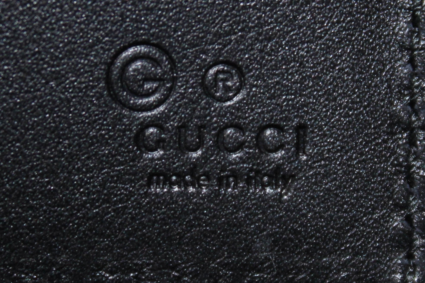 Gucci Mens Microguccissima GG Black Leather Bifold Wallet