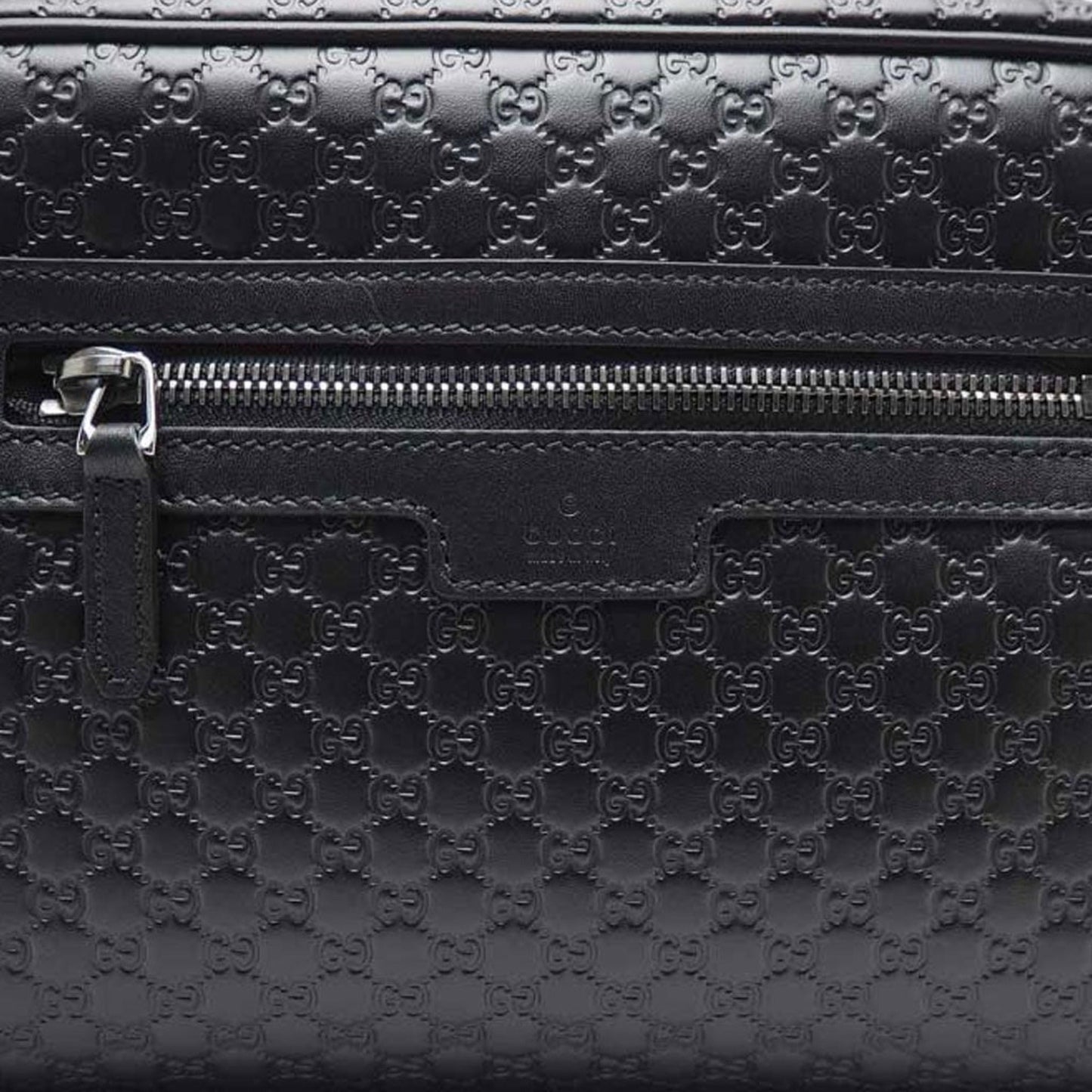 Gucci Mens Microguccissima Black Toiletry Bag