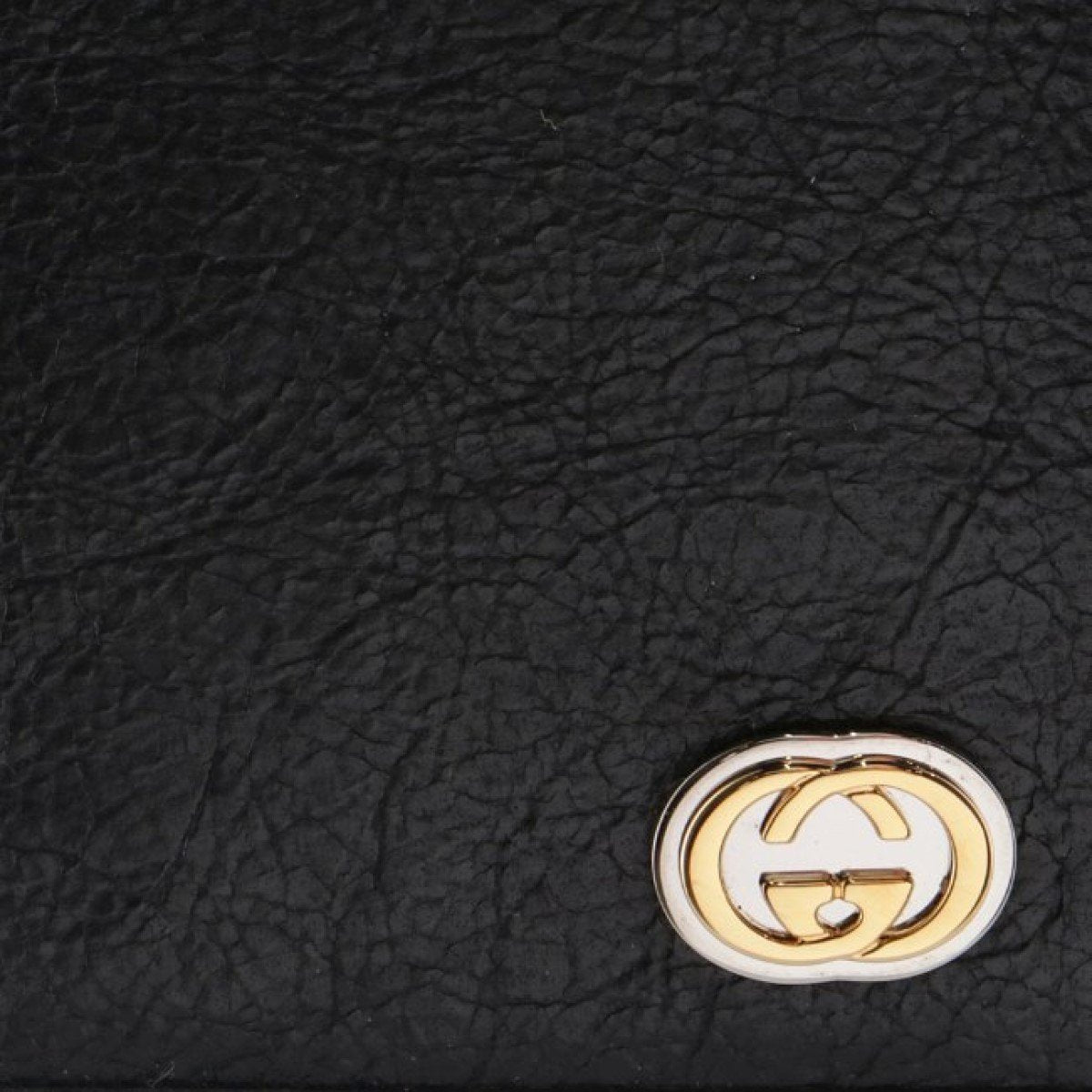 Gucci Morpheus GG Logo Fluffy Black Leather Bifold 575985