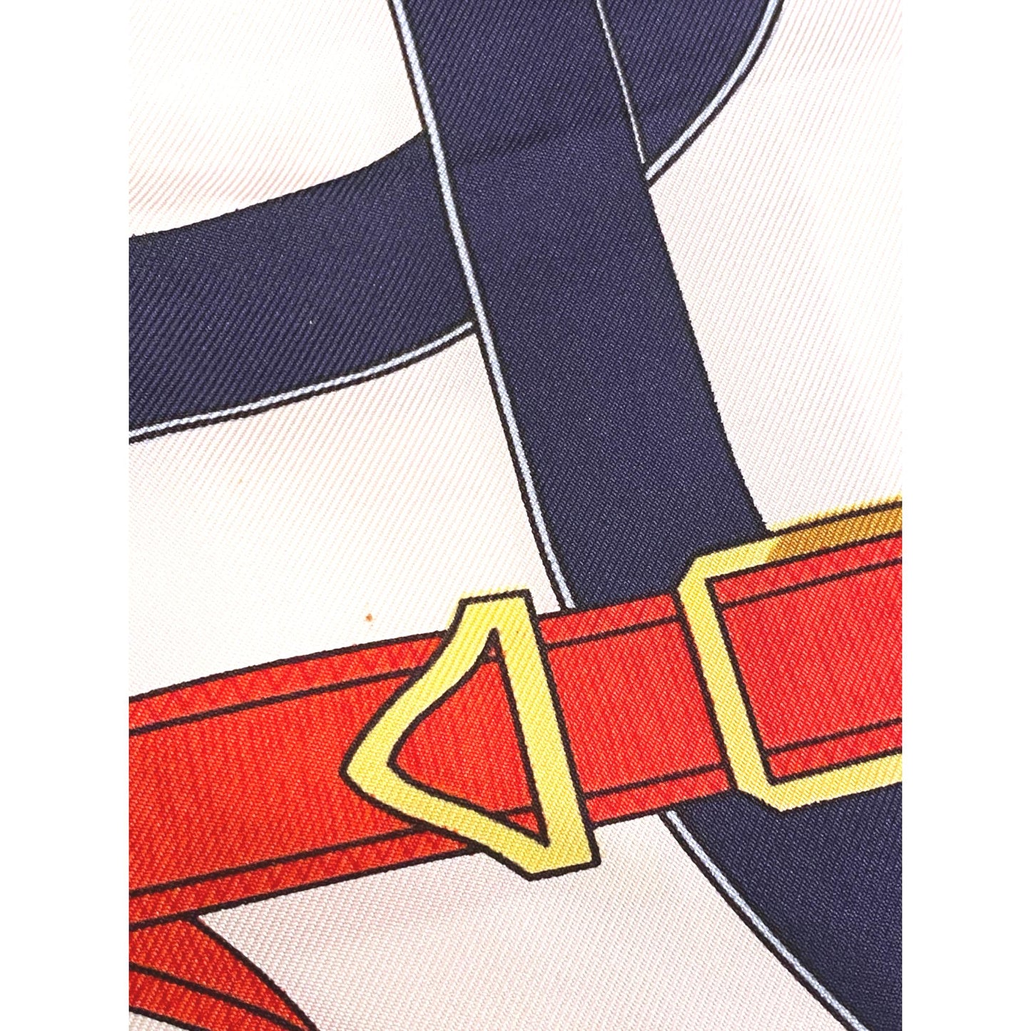 Hermes Eperon Dor Tellier Printed Silk Shawl Scarf