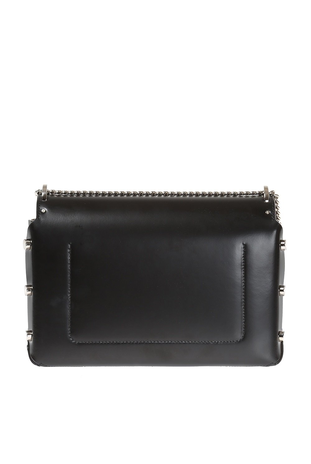 Jimmy Choo Black Chrome Lockett City Leather Cross Body Bag SBK012573