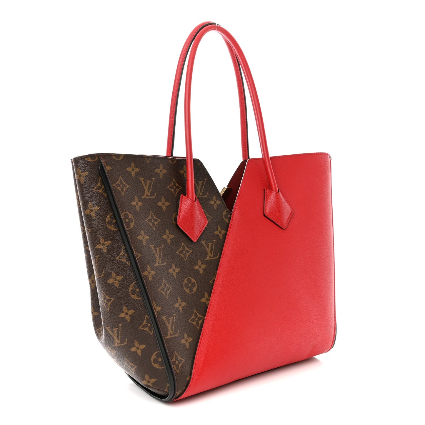 Louis Vuitton Monogram Kimono Tote Cherry Red Calfskin Leather