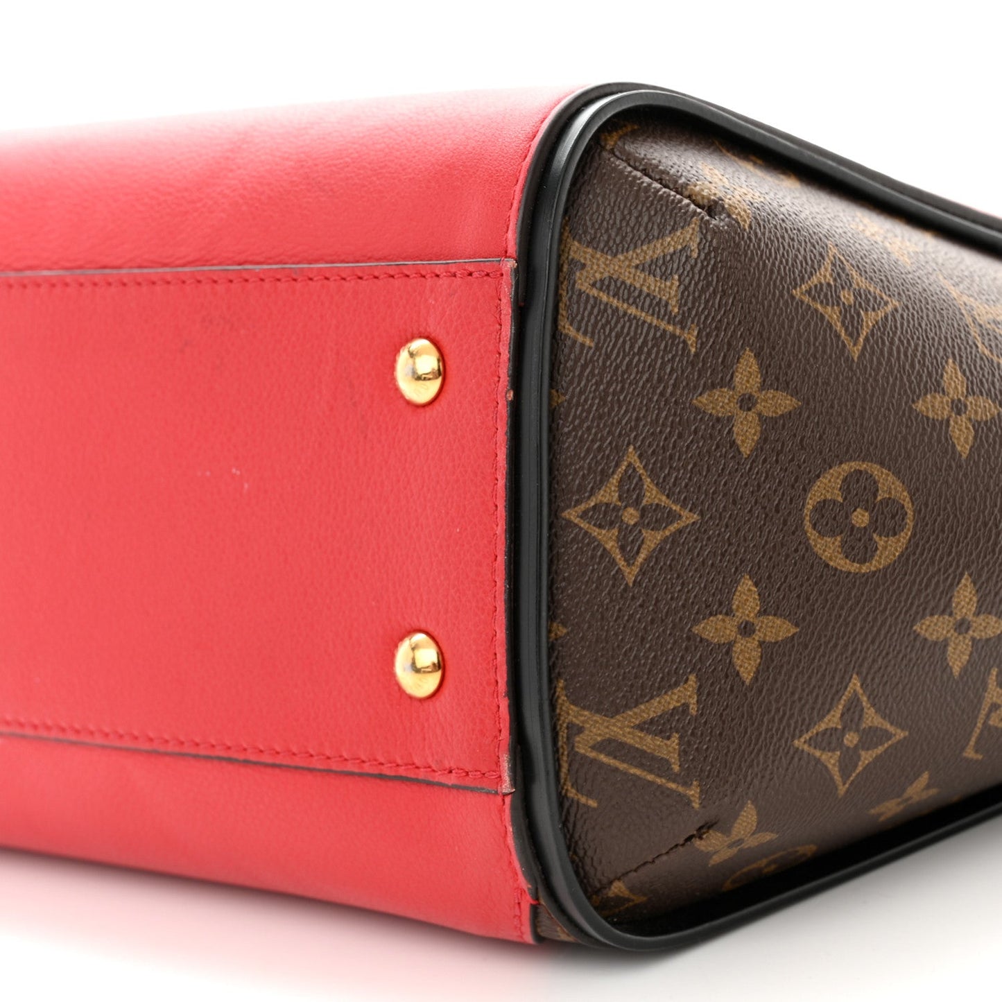 Louis Vuitton Monogram Kimono Tote Cherry Red Calfskin Leather