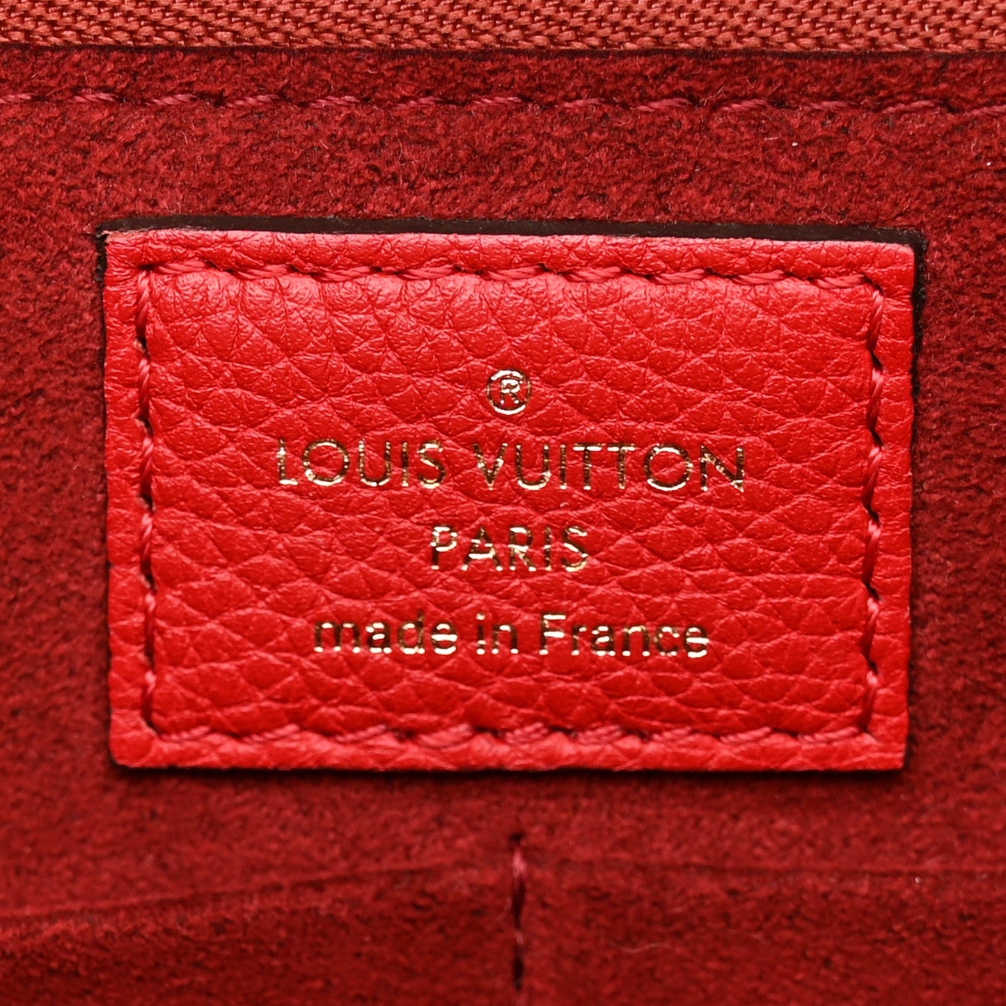 Louis Vuitton Monogram Kimono Tote Cherry Red Calfskin Leather