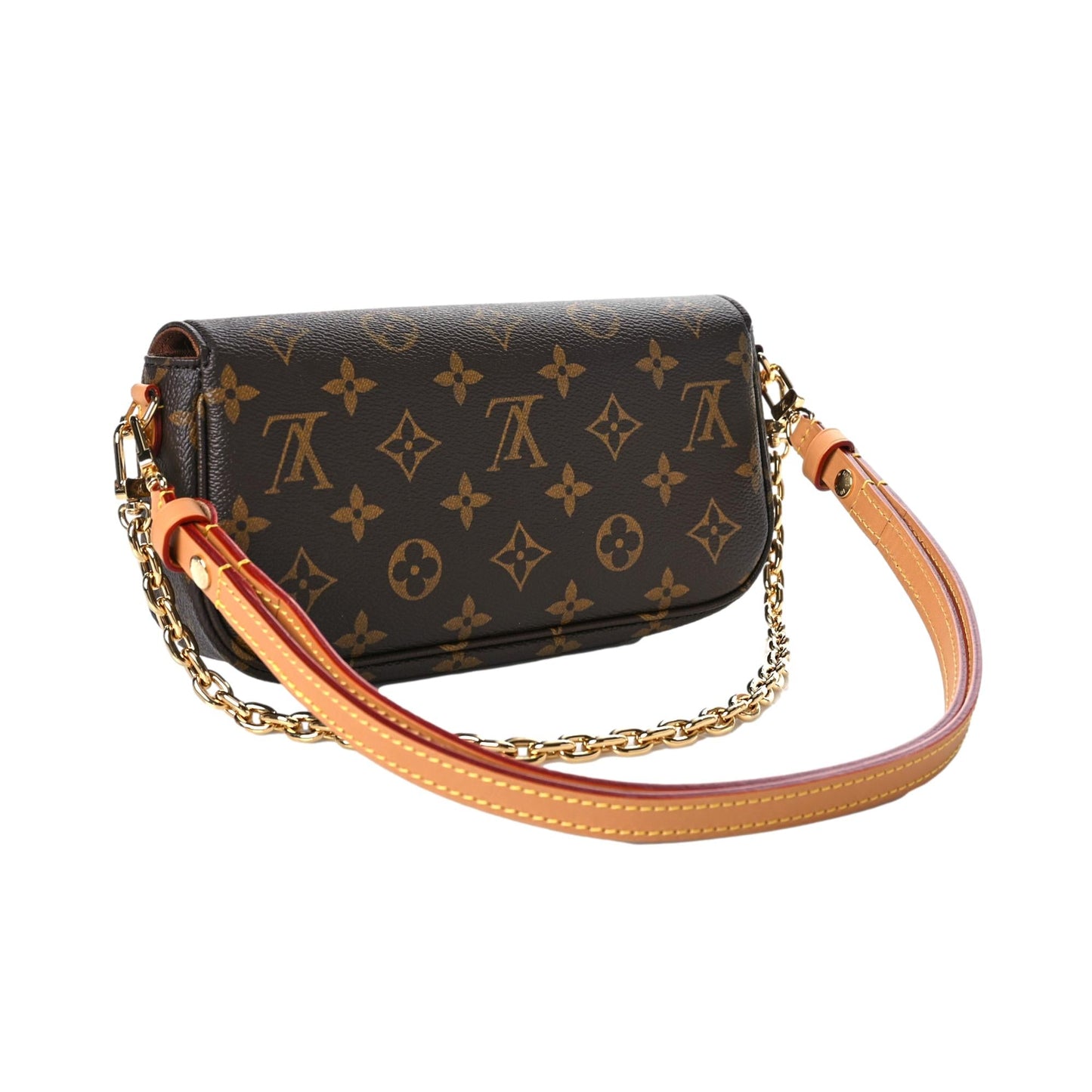 Louis Vuitton Ivy Brown Monogram Wallet on Chain Crossbody Bag