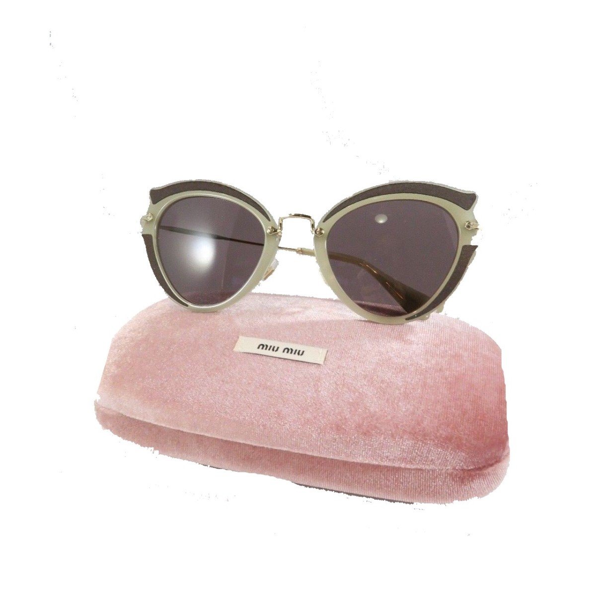 Miu Miu Prada Classic Women's Gray Cat Eye Sunglasses SMU05S