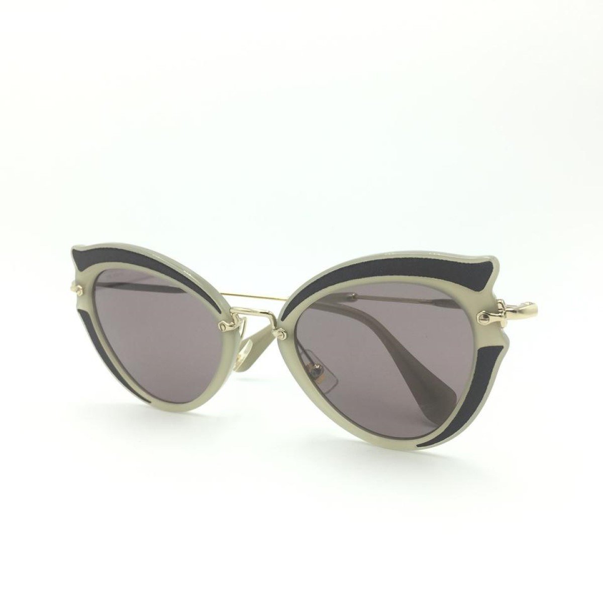 Miu Miu Prada Classic Women's Gray Cat Eye Sunglasses SMU05S