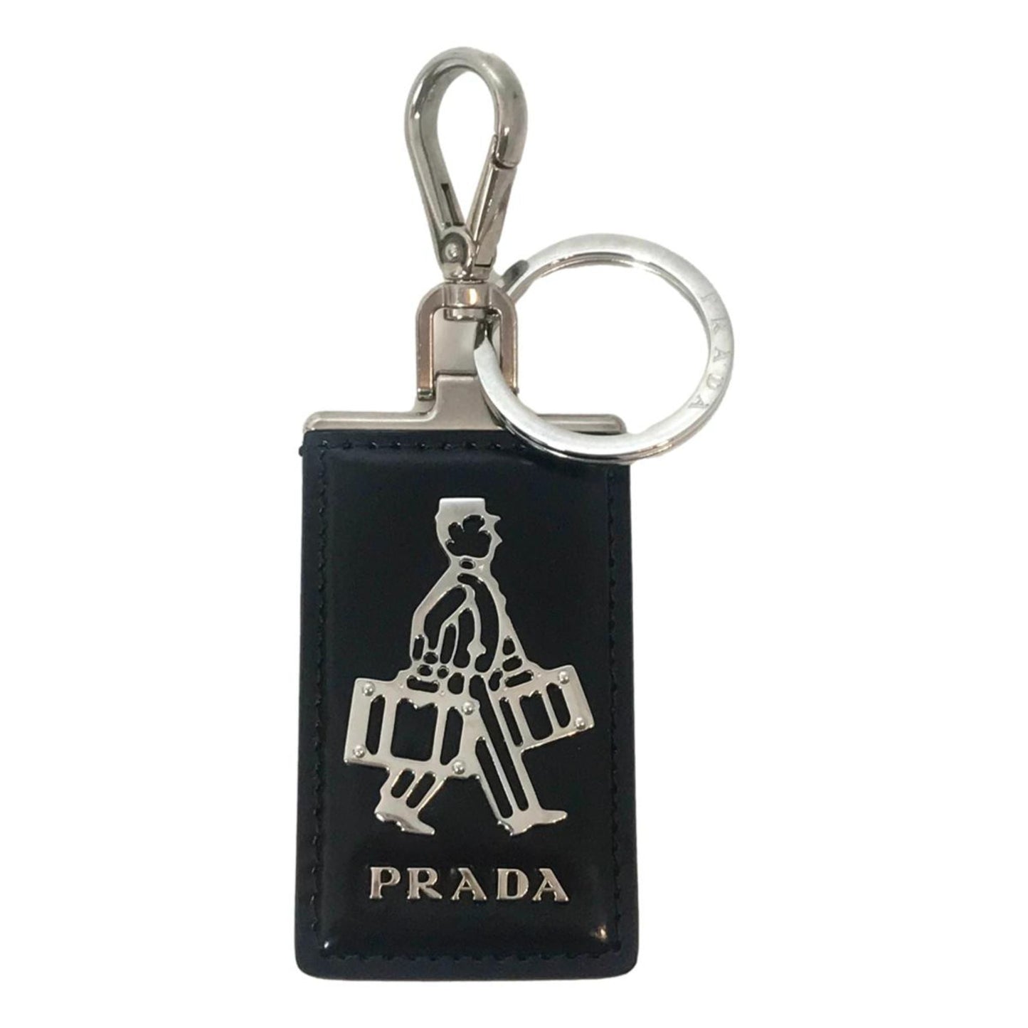 Prada Bellboy Patent Leather Keychain