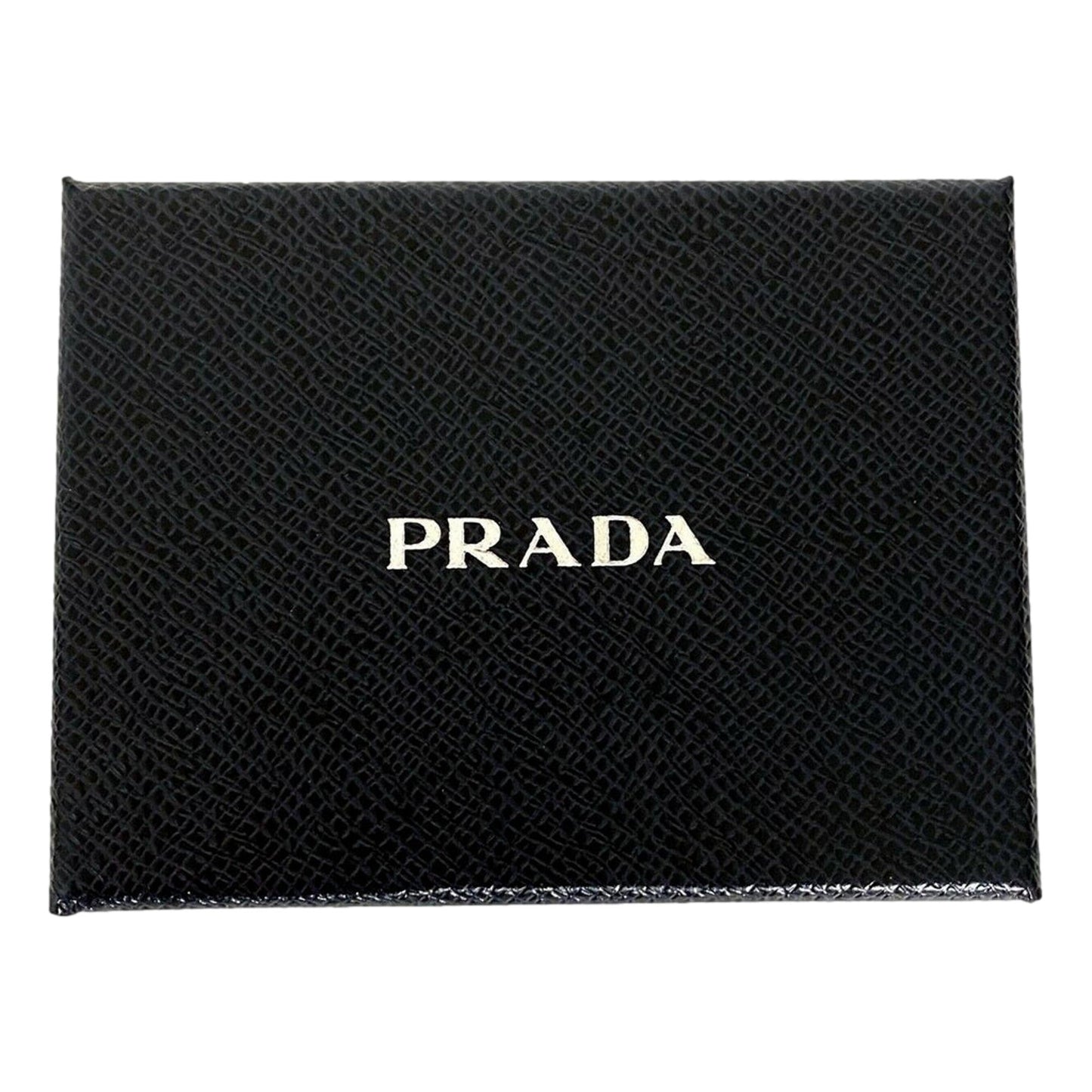 Prada Black Leather Keyring