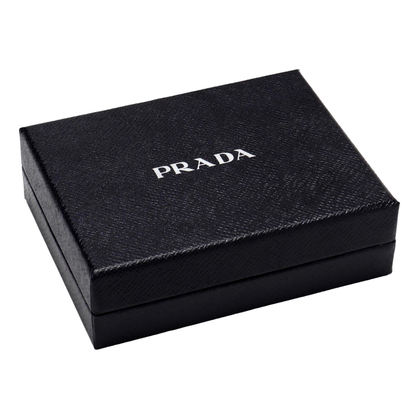 Prada Black Saffiano Leather Key Holder Pouch Wallet