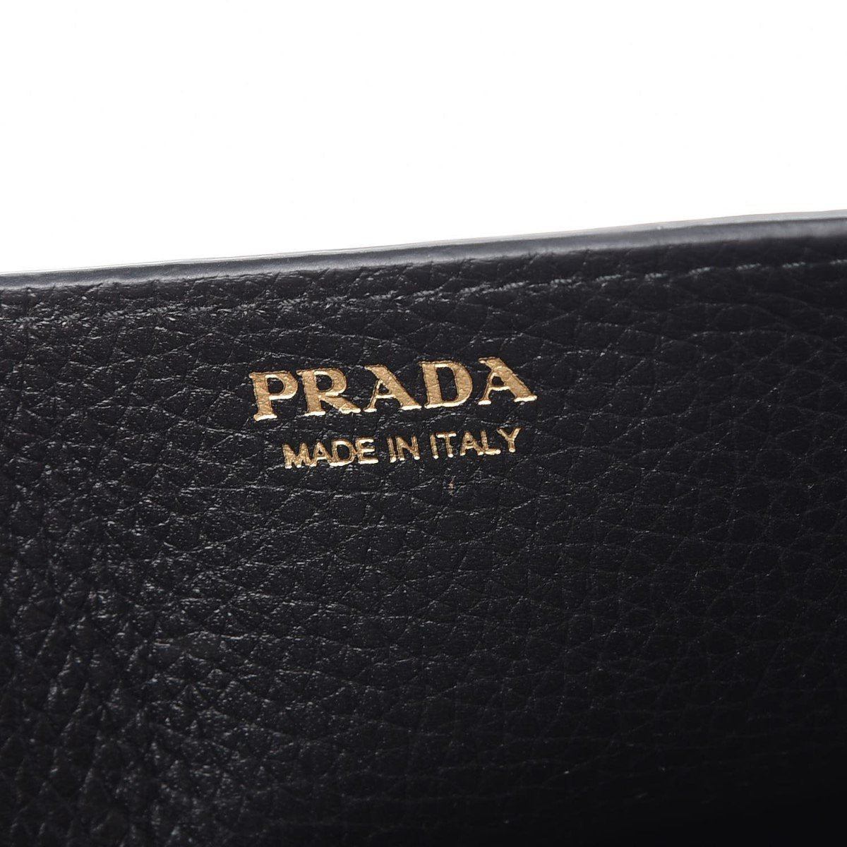 Prada Black Vitello Daino Leather Mini Crossbody Handbag 1DH044